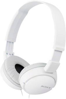 Casque supra-auriculaire filaire supra-aural Sony MDRZ-X110AP pliable, micro-casque blanc-0