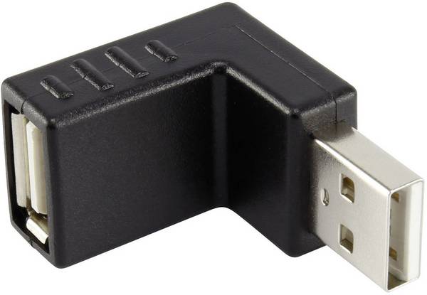 Adaptateur USB 2.0 Renkforce  - [1x USB 2.0 type A mâle - 1x USB 2.0 type A femelle] - noir