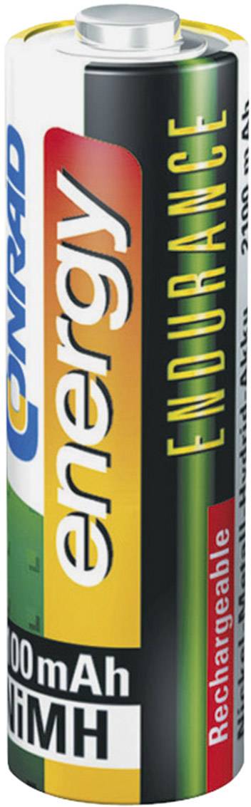 Batterie rechargeable NiMH 'energy ENDURANCE' de 2700 mAh. Le logo de la marque et la capacité sont visibles.