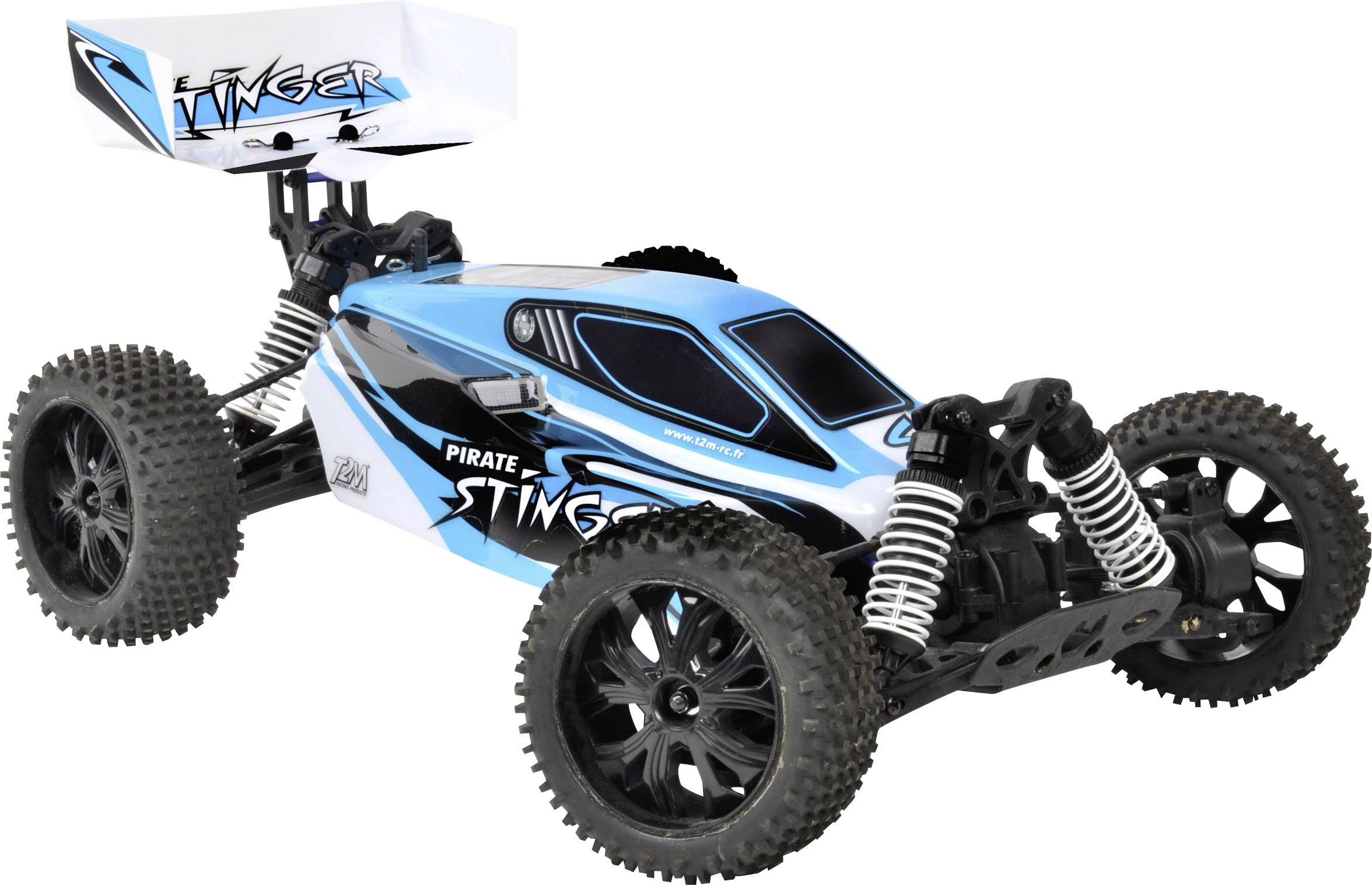 Buggy électrique T2M Pirate Stinger brushed 2,4 GHz 4 roues motrices (4WD) prêt à fonctionner (RtR) 1:10-13