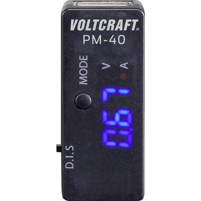 VOLTCRAFT PM-40 Ampèremètre USB  numérique  CAT I Affichage (nombre de points): 999