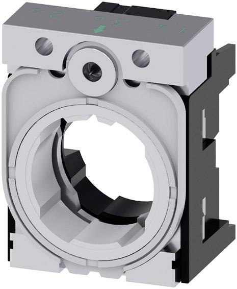 Siemens 3SU1550-0AA10-0AA0 3SU15500AA100AA0 Support 3 éléments (l x H) 30 mm x 40 mm gris, noir 1 pc(s) Piece