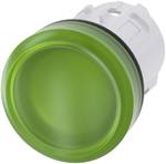 Indicator light, 22 mm, round, plastic, green, lens, smooth