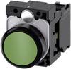 Siemens 3SU11000AB401BA0 3SU1100-0AB40-1BA0 Bouton-poussoir collerette plastique, actionneur plat poussoir en plastique vert 1 pc(s) Single