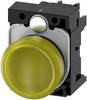 Siemens 3SU1102-6AA30-1AA0 Voyant lumineux plat jaune 24 V/AC, 24 V/DC 1 pc(s)