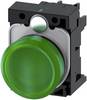 Siemens 3SU1102-6AA40-1AA0 Voyant lumineux plat vert 24 V/AC, 24 V/DC 1 pc(s)