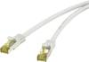 Renkforce RF-4149858 RJ45 Câble réseau, câble patch CAT 6a (câble brut CAT 7) S/FTP 0.25 m gris avec cliquet d'encastrement, ignifuge 1 pc(s)