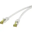 Renkforce RF-4149858 RJ45 Câble réseau, câble patch CAT 6a (câble brut CAT 7) S/FTP 0.25 m gris avec cliquet d'encastrem