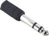 Hama 00043368 Jack audio Adaptateur [1x Jack mâle 6.35 mm - 1x Jack femelle 3.5 mm] noir