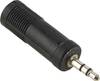 Hama 00043375 Jack audio Adaptateur [1x Jack mâle 3.5 mm - 1x Jack femelle 6.35 mm] noir