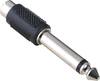 Hama 00043356 Jack audio Adaptateur [1x Cinch-RCA femelle - 1x Jack mâle 6.35 mm] noir
