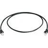 Câble de raccordement réseau informatique RJ45 Telegärtner 100007969 CAT 6a S/FTP noir 0.50 m