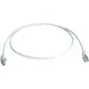 Câble de raccordement réseau informatique RJ45 Telegärtner 100007991 CAT 6a S/FTP blanc 1.00 m