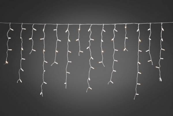 Extension pour guirlande lumineuse stalactites Konstsmide LED chute de neige 24 V Suspension lumineuse blanc chaud