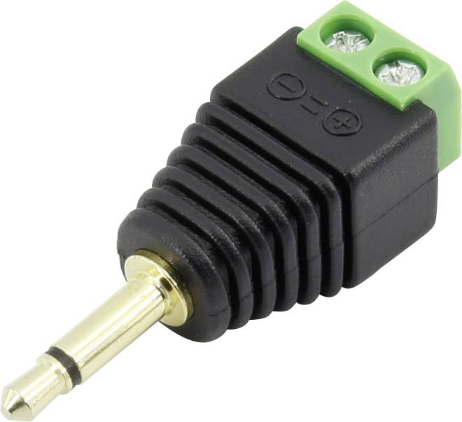 Jack 3.5 mm mâle, droit TRU COMPONENTS 93013c1115 1386611 Nombre de pôles: 2 mono noir 1 pc(s)