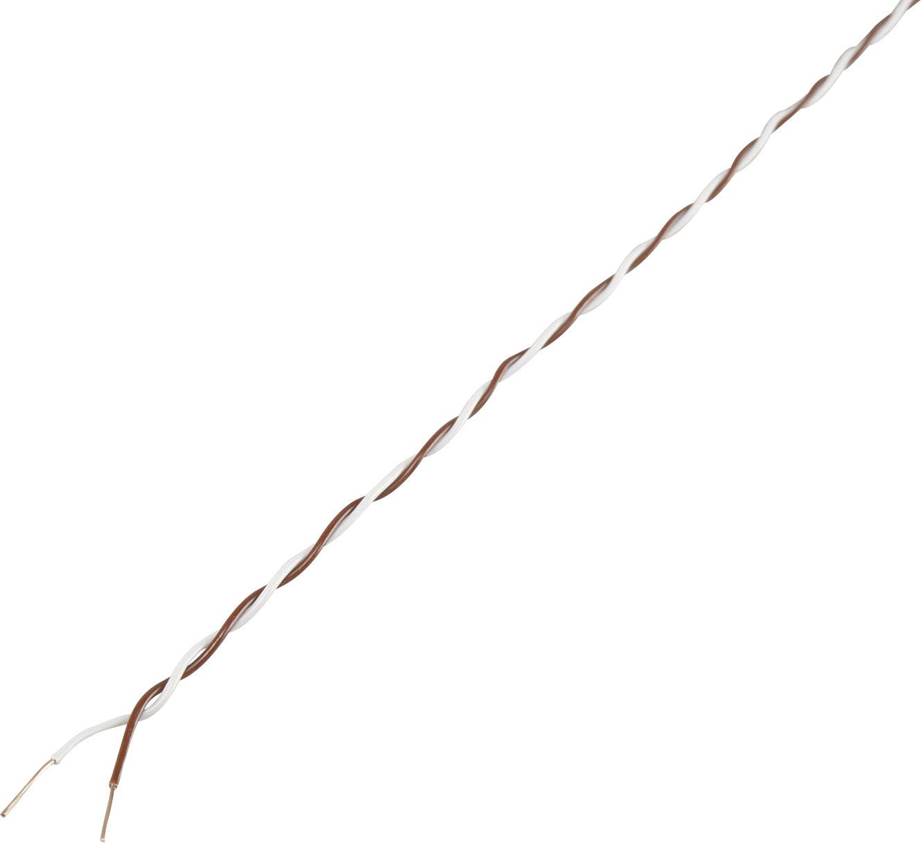 TRU COMPONENTS 1568995 Fil de bobinage Wire Wrap 2 x 0.28 mm² noir, rouge 25 m