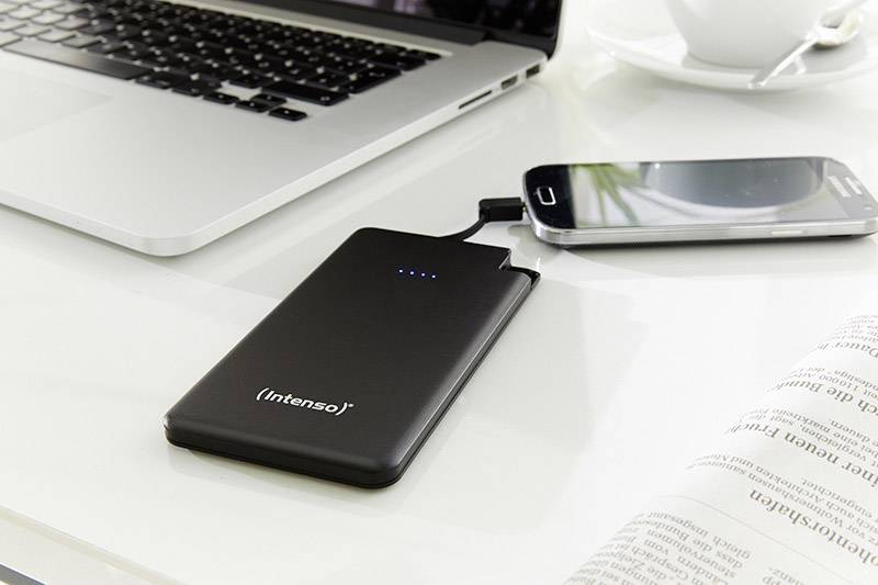 Intenso Slim S 5000 Powerbank (batterie supplémentaire) 5000 mAh LiPo noir-1