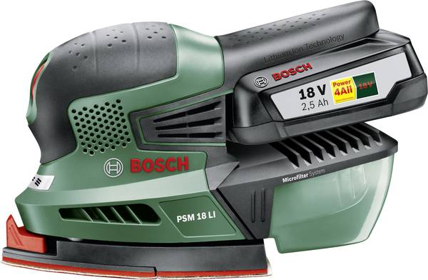Ponceuse multi sans fil Bosch Home and Garden PSM 18 LI | Conrad.fr