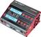 Chargeur 'Voltcraft V-Charge 100 Duo' avec deux écrans pour surveiller la charge équilibrée des batteries LiPo.