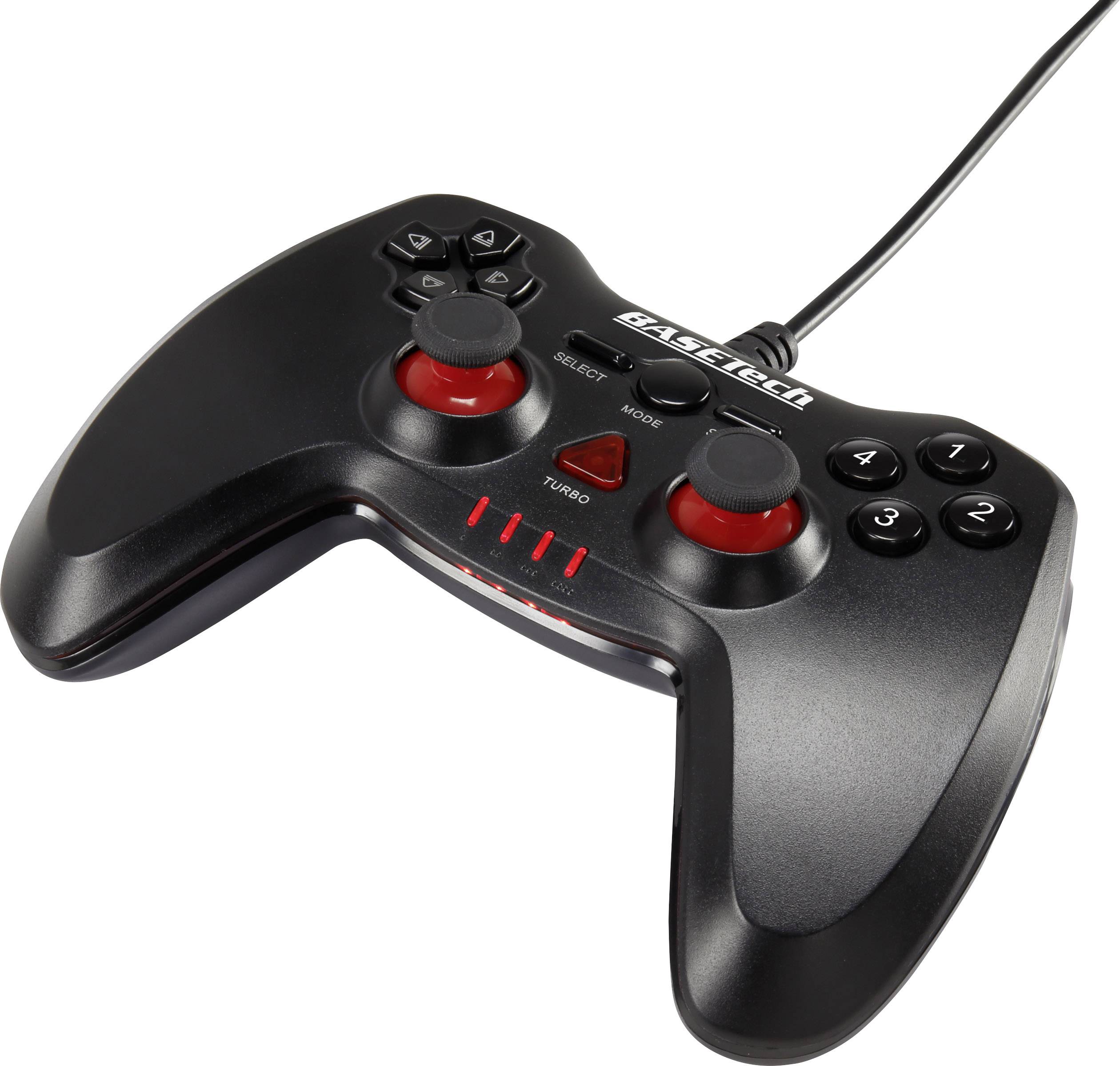  Manette de jeu  Basetech USB Vibration PC PlayStation 3 