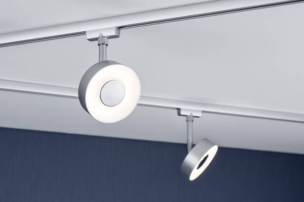 Luminaire sur rail haute tension Paulmann Circle URail LED intégrée 5 W LED chrome (mat)