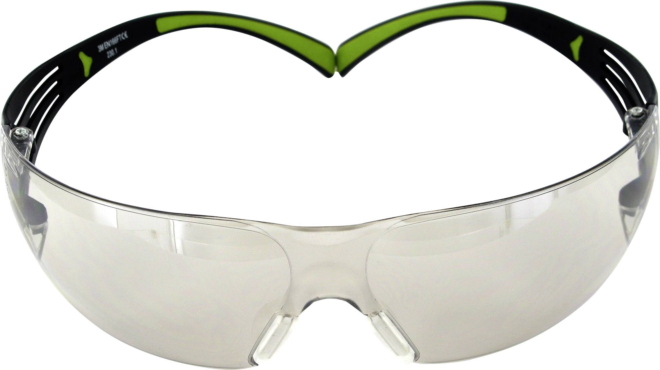 3M SecureFit 400 SF410AS Veiligheidsbril Zwart, Groen