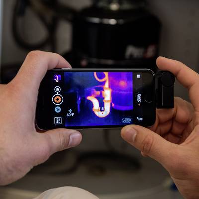 Caméra thermique pour téléphone portable Seek Thermal Compact XR iOS -40 à  +330 °C 206 x 156 Pixel 9 Hz Port Lightning