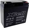 Batterie au plomb 12 V 18 Ah XCell XP1712 plomb (AGM) (l x H x P) 181 x 167 x 77 mm raccord à vis M5 sans entretien, certification VdS