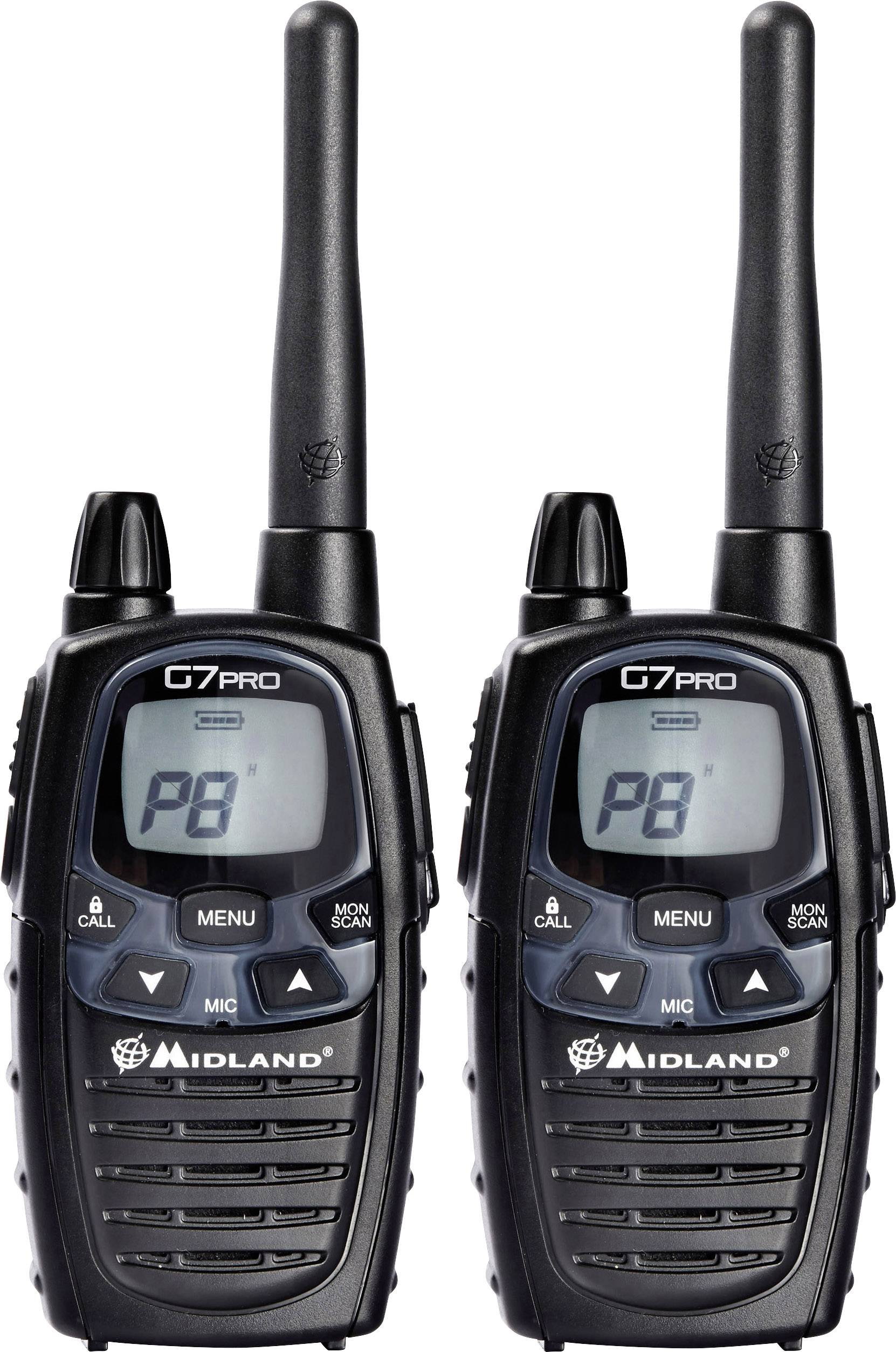 Talkiewalkie LPD/PMR Midland G7 Pro AL205.S2 jeu de 2 1 pc(s) Conrad.fr