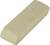 Gomme à effacer rectangulaire de couleur beige sur fond blanc.