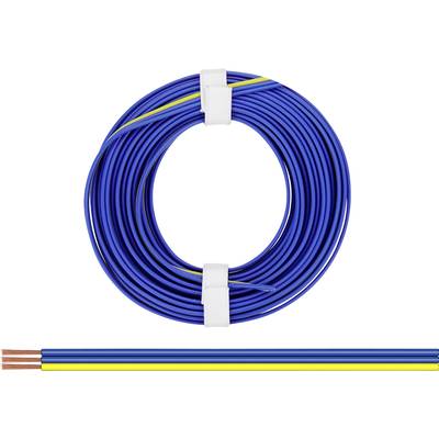  318-223 Fil de câblage  3 x 0.14 mm² bleu, jaune 5 m