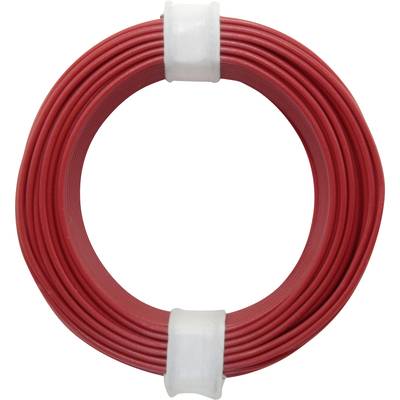 Fil de câblage   118-0 1 x 0.14 mm² rouge 10 m