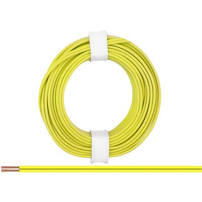  218-33 Fil de câblage  2 x 0.14 mm² jaune 5 m