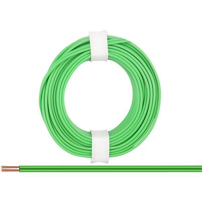  218-44 Fil de câblage  2 x 0.14 mm² vert 5 m