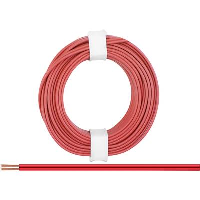  218-00 Fil de câblage  2 x 0.14 mm² rouge 5 m