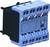 'BFD-40 S' Contacteur avec boîtier bleu, présentant quatre points de contact bilingues (NO). Adapté pour les circuits de commande, applications industrielles.