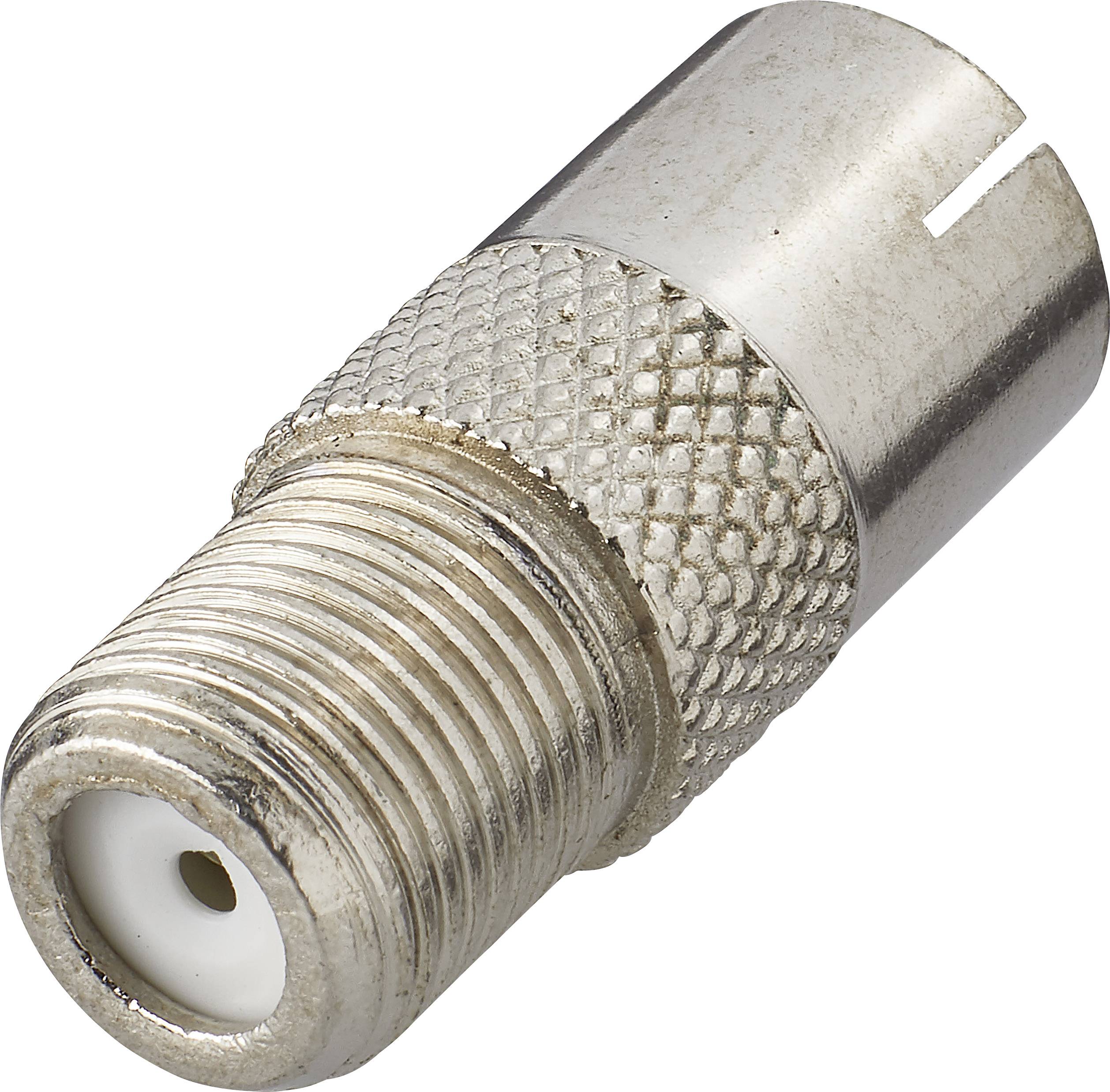 Adaptateur antenne/satellite argent Renkforce RF-4196985 F femelle vers antenne femelle 75 Ω 1 pc(s)