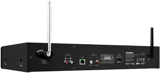 N/A Sangean WFT-3 LAN (10/100 Mo/s), USB compatible DLNA, Spotify noir-1