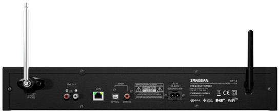 N/A Sangean WFT-3 LAN (10/100 Mo/s), USB compatible DLNA, Spotify noir-3