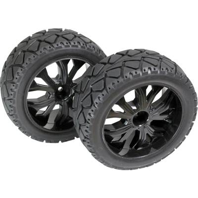 Roues complètes Tarmac forward pour Buggy Absima 2500013 5 rayons noir 1:10 1 paire(s)
