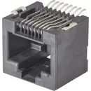 Embase RJ10 femelle FCI 87180-044LF RJ10 embase femelle horizontale Pôle: 4P4C noir 1 pc(s)
