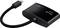 Un adaptateur noir portant les inscriptions 'VGA' et '4K2K HDMI'. À gauche, un câble avec une connexion USB-C.