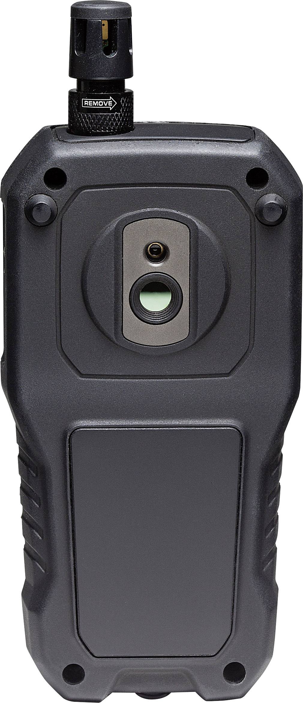 Appareil portable noir doté d'un capteur et d'une antenne en haut, spécialement conçu pour des mesures ou des applications spécialisées.