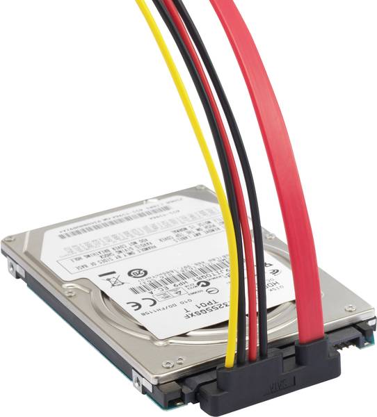 Câble de raccordement Renkforce disque dur [1x SATA femelle 7 pôles, Alimentation IDE mâle 4
