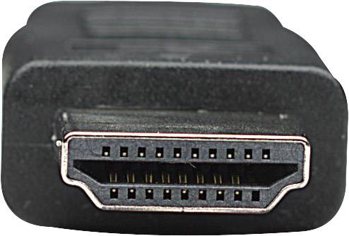 Manhattan DVI / HDMI Câble adaptateur Fiche mâle DVI-D 24+1 pôles, Fiche mâle HDMI-A 4.50 m noir 372527 contacts dorés, -1