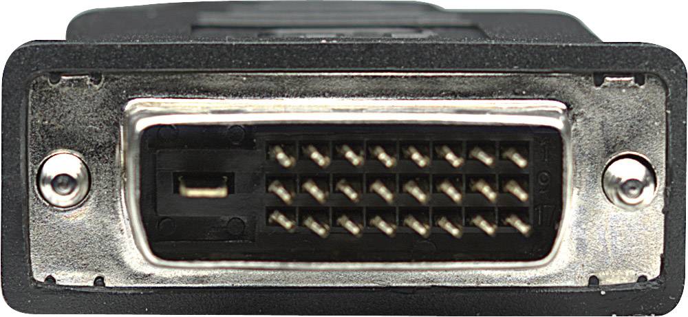 Manhattan DVI / HDMI Câble adaptateur Fiche mâle DVI-D 24+1 pôles, Fiche mâle HDMI-A 4.50 m noir 372527 contacts dorés, -2