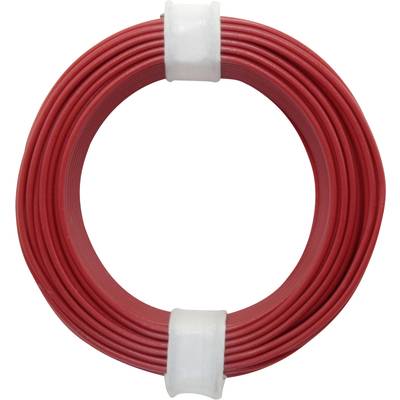  105-0 Fil de câblage  1 x 0.20 mm² rouge 10 m