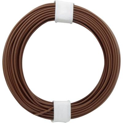  105-8 Fil de câblage  1 x 0.20 mm² marron 10 m
