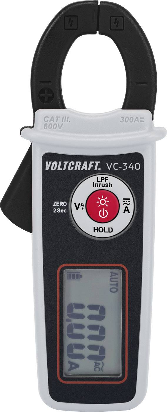 VOLTCRAFT VC-330 Pince ampèremétrique étalonné (ISO) numérique CAT II 600  V, CAT III 300 V Affichage (nombre de points) - Conrad Electronic France