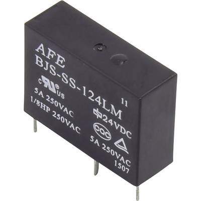 AFE BJS-SS-124LM Relais pour circuits imprimés 24 V/DC 5 A 1 NO (T) 1 pc(s) 